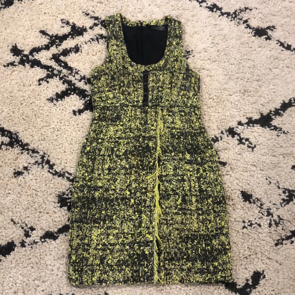 Proenza Schouler Lime/ Black Dress